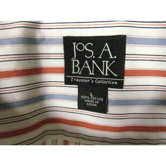 Jos A Bank Men's Shirt Size L Long Sleeve - Picture 3 of 4
